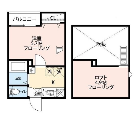 梅屋敷駅 徒歩6分 3階の物件間取画像